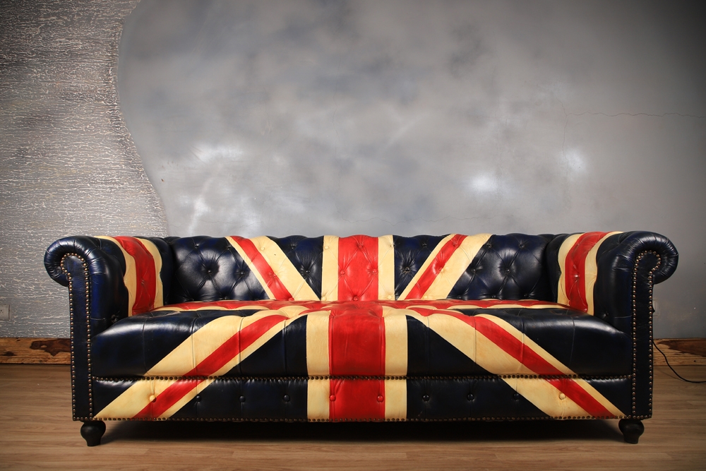 Vintage Union Jack Chesterfield Sofa