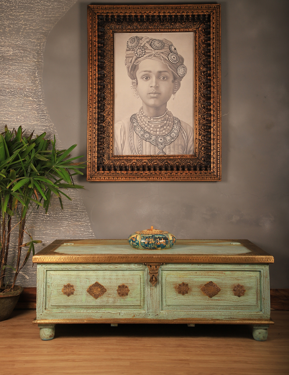 Vintage Wooden Storage Chest