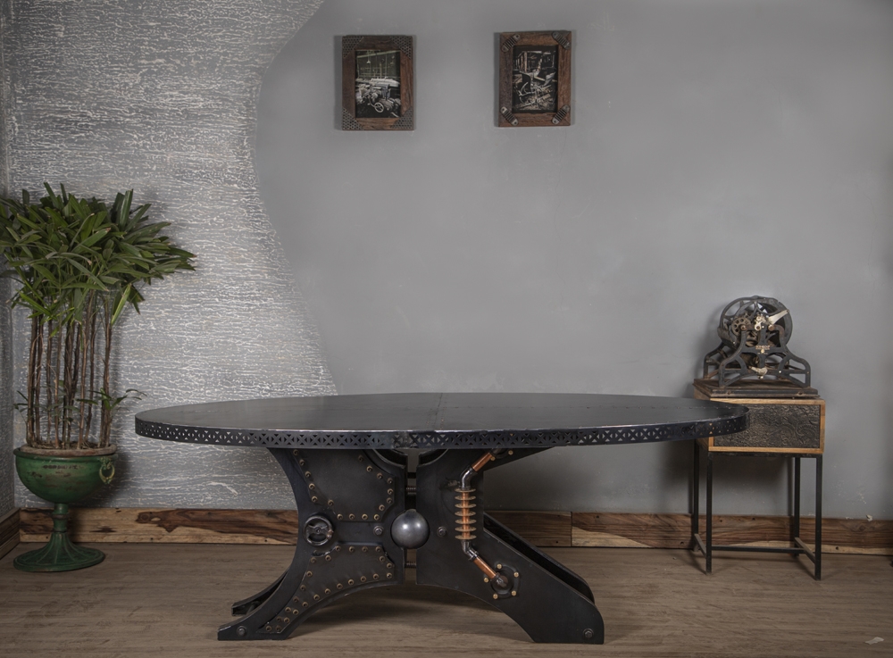 Industrial Round Dining Table