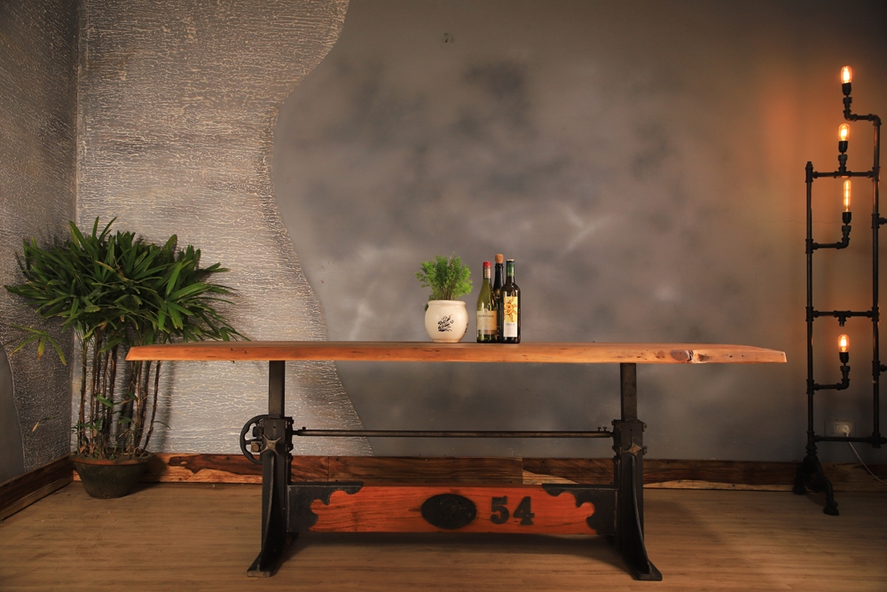 Industrial Live Edge Dining Table