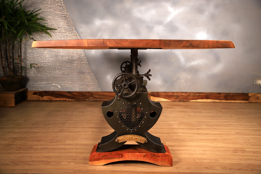 Industrial Live Edge Coffee Table