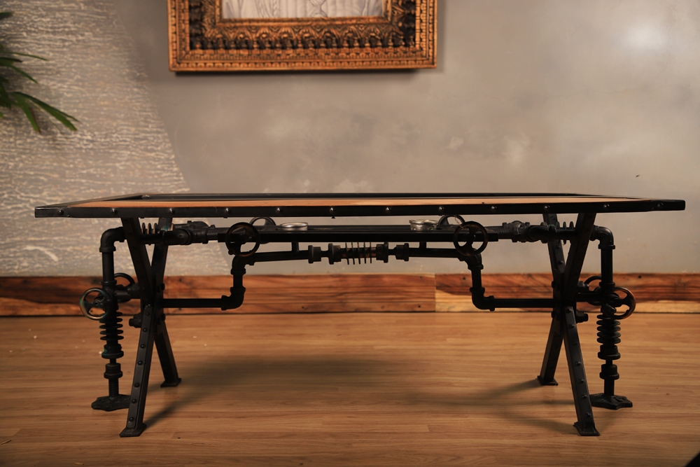 Industrial Pipe Base Coffee Table