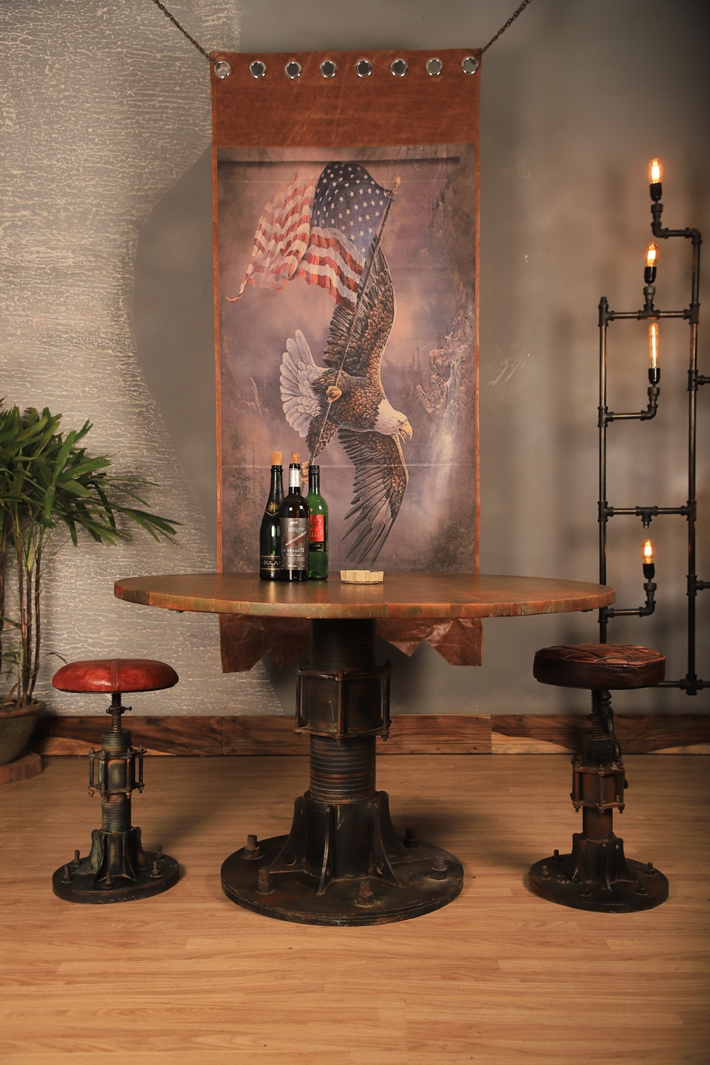 Industrial Vintage Cafe Table Set