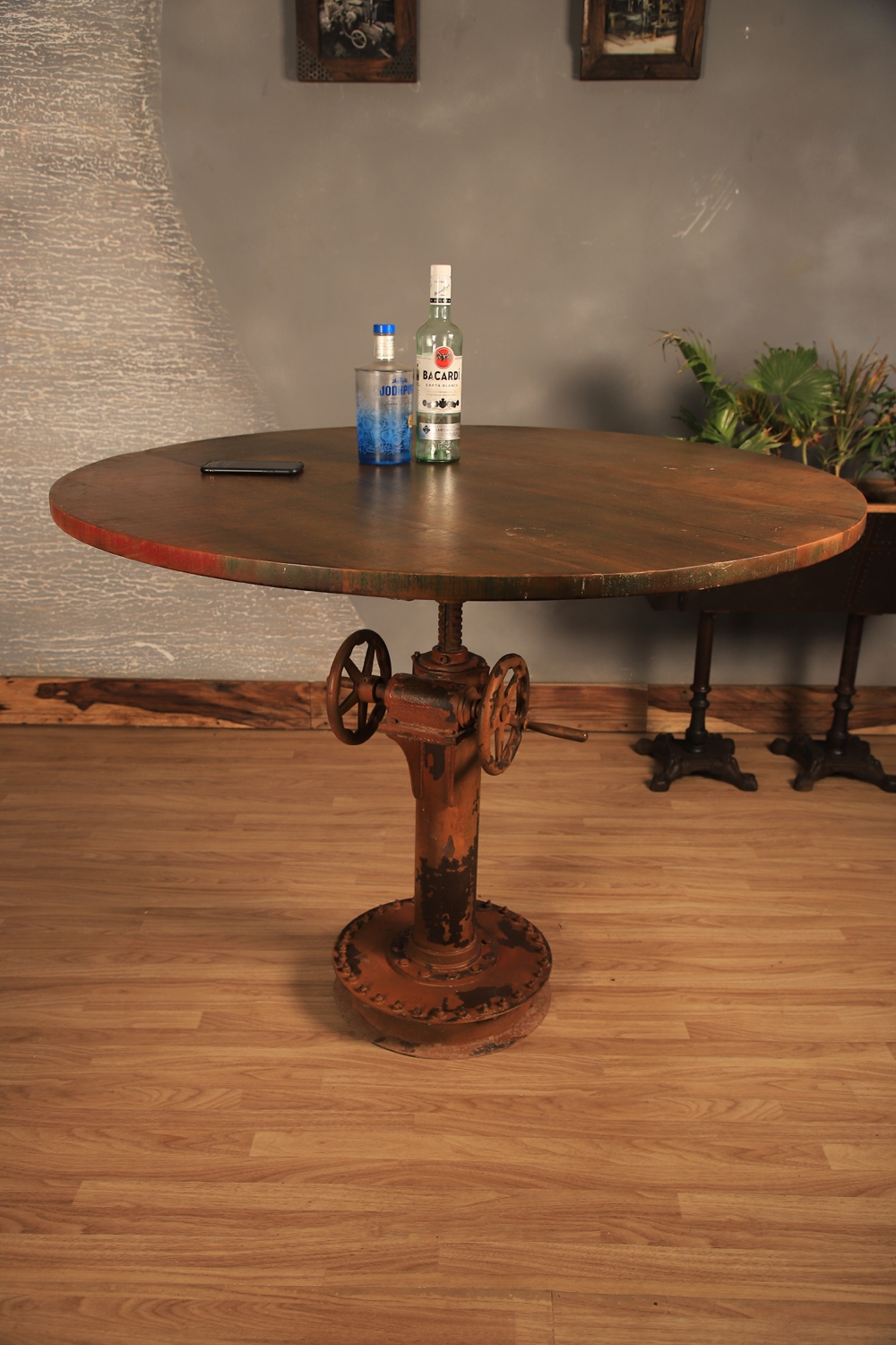 Industrial Vintage Round Cafe Table