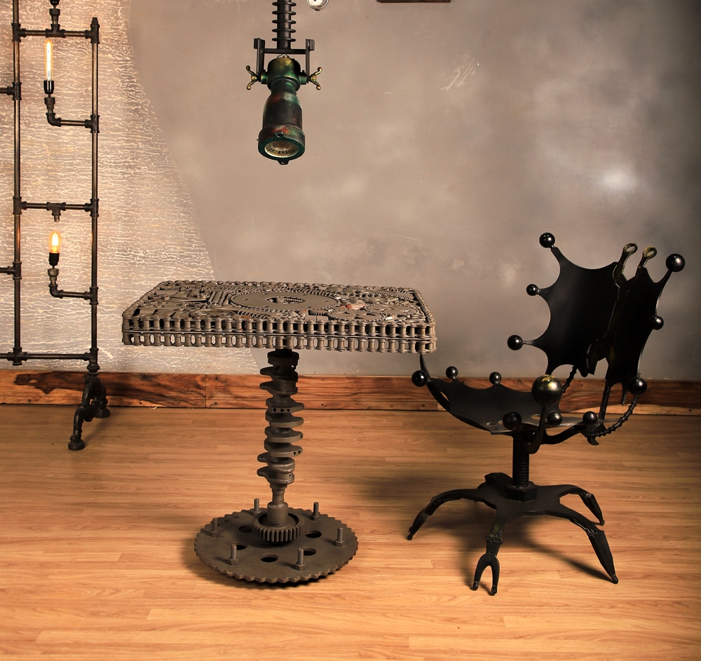 Industrial Gear & Chain Designer Table