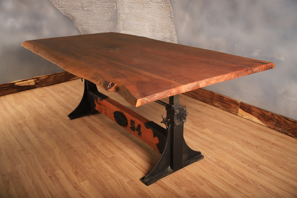 Industrial Live Edge Dining Table