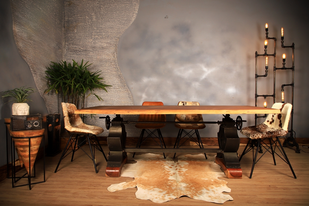 Industrial Live Edge Coffee Table