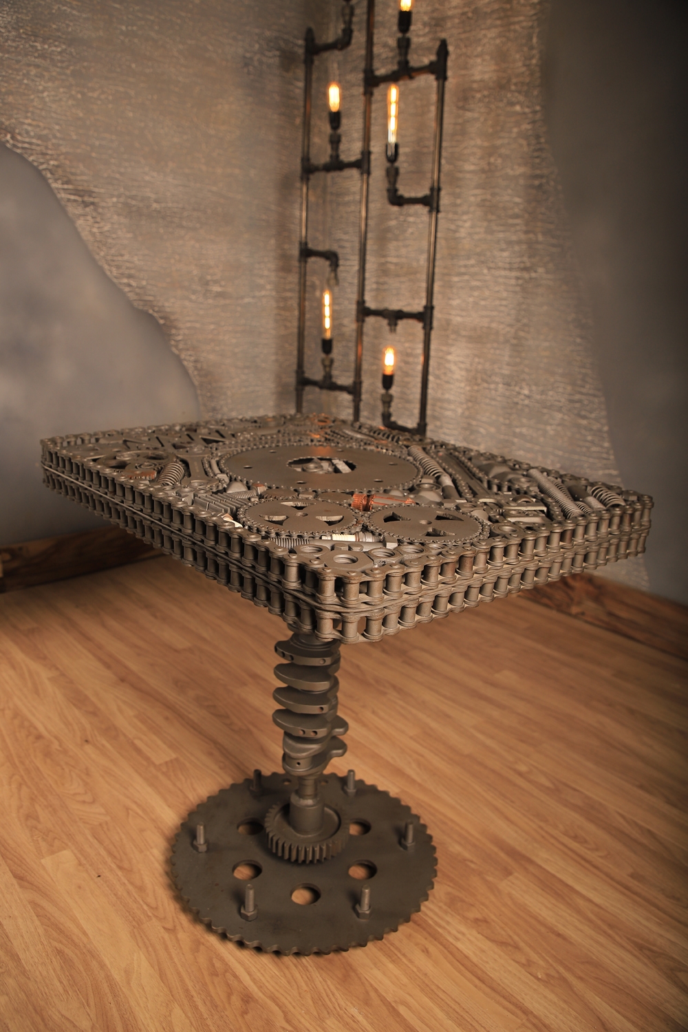 Industrial Gear & Chain Designer Table